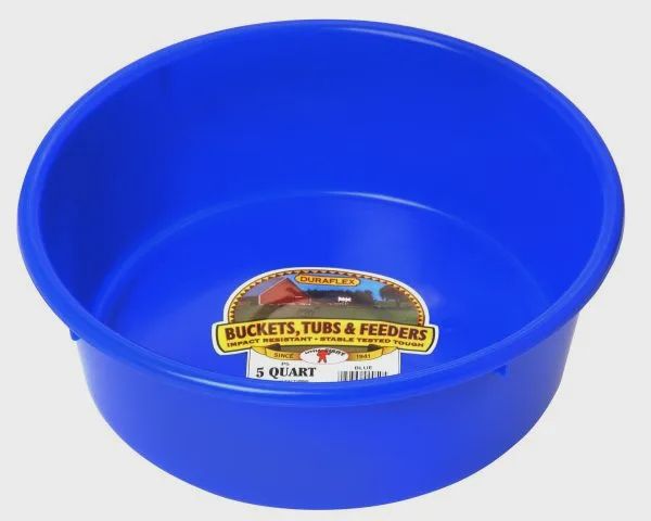 5 Qt Plastic Pan : Dark Blue