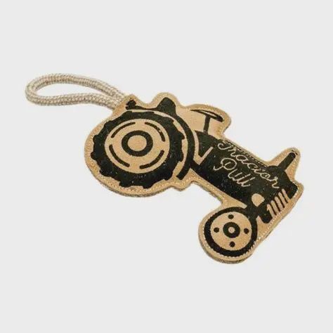 Tractor Leather Pull Toy