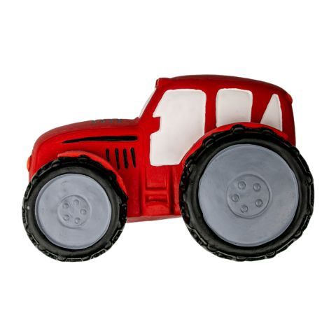 Red Tractor Dog Toy