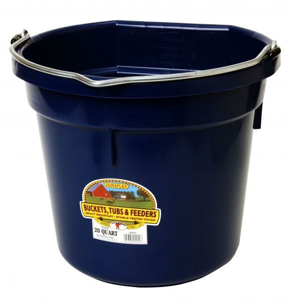20 Qt Flatback Bucket : Navy
