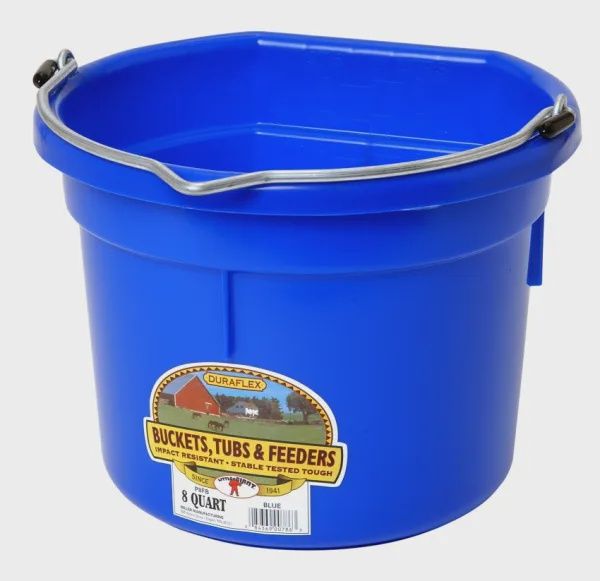8 qt Flatback Bucket : Dark Blue