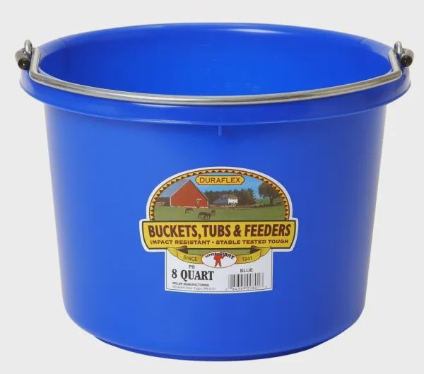 8 Qt Round Bucket : Dark Blue