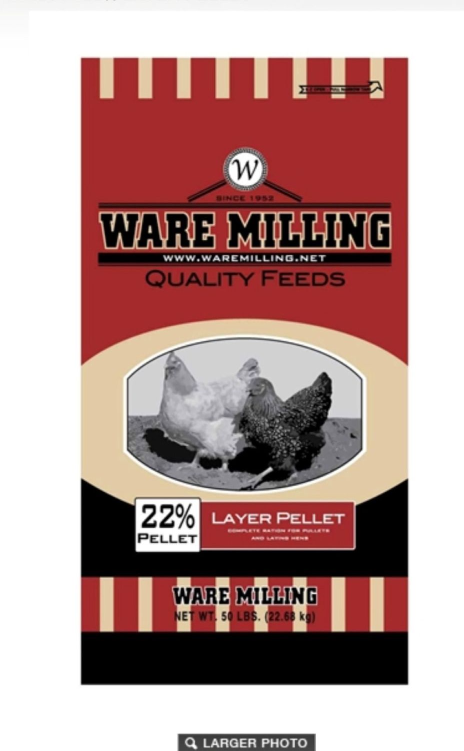 22% WM Lay Pellet 50# (red bag)