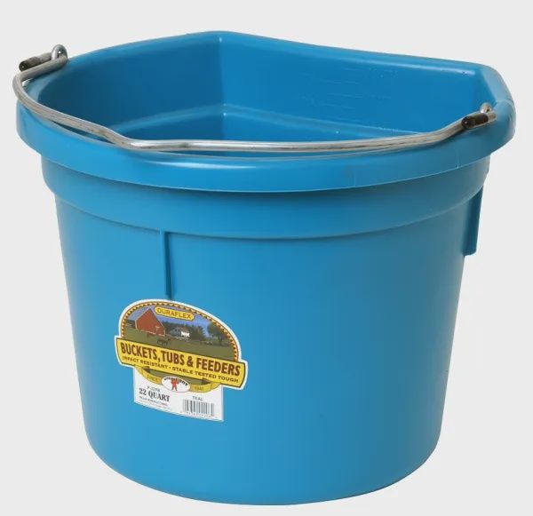 22 Qt Flatback Bucket : teal