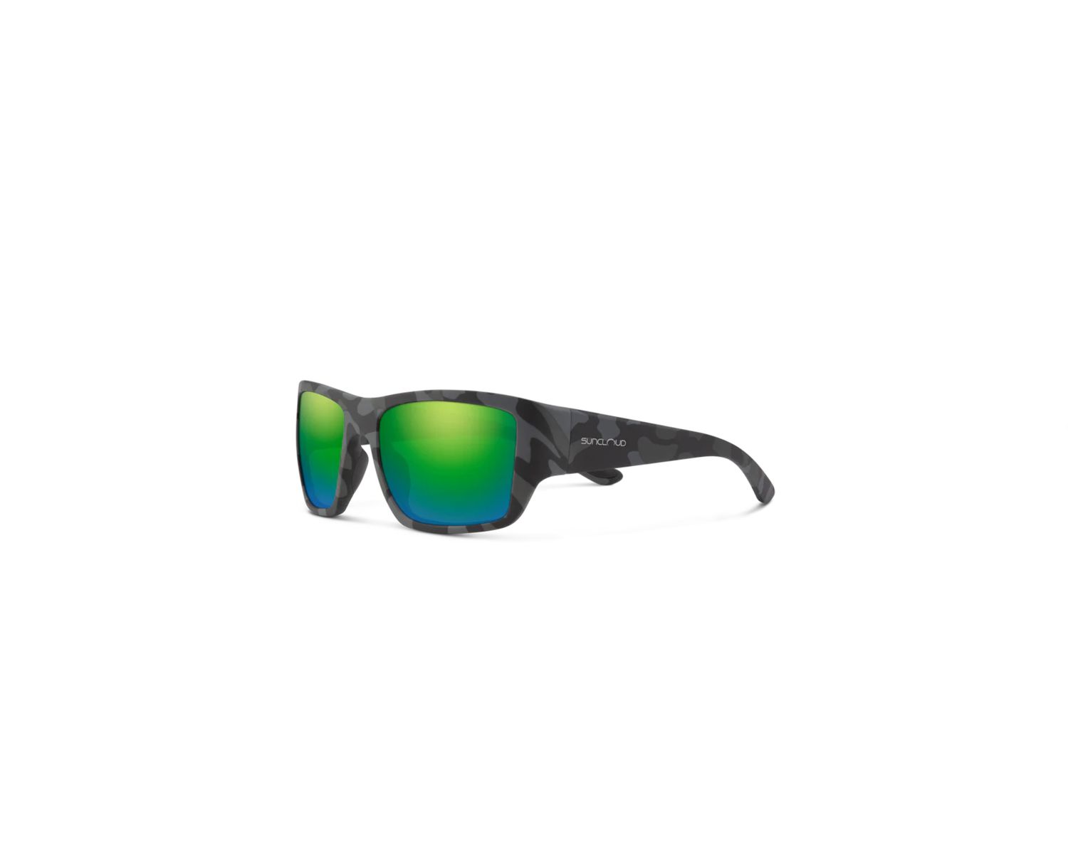 Suncloud Sculpin Sunglasses :, Color: Matte Stonefish + Polar Green Mirror