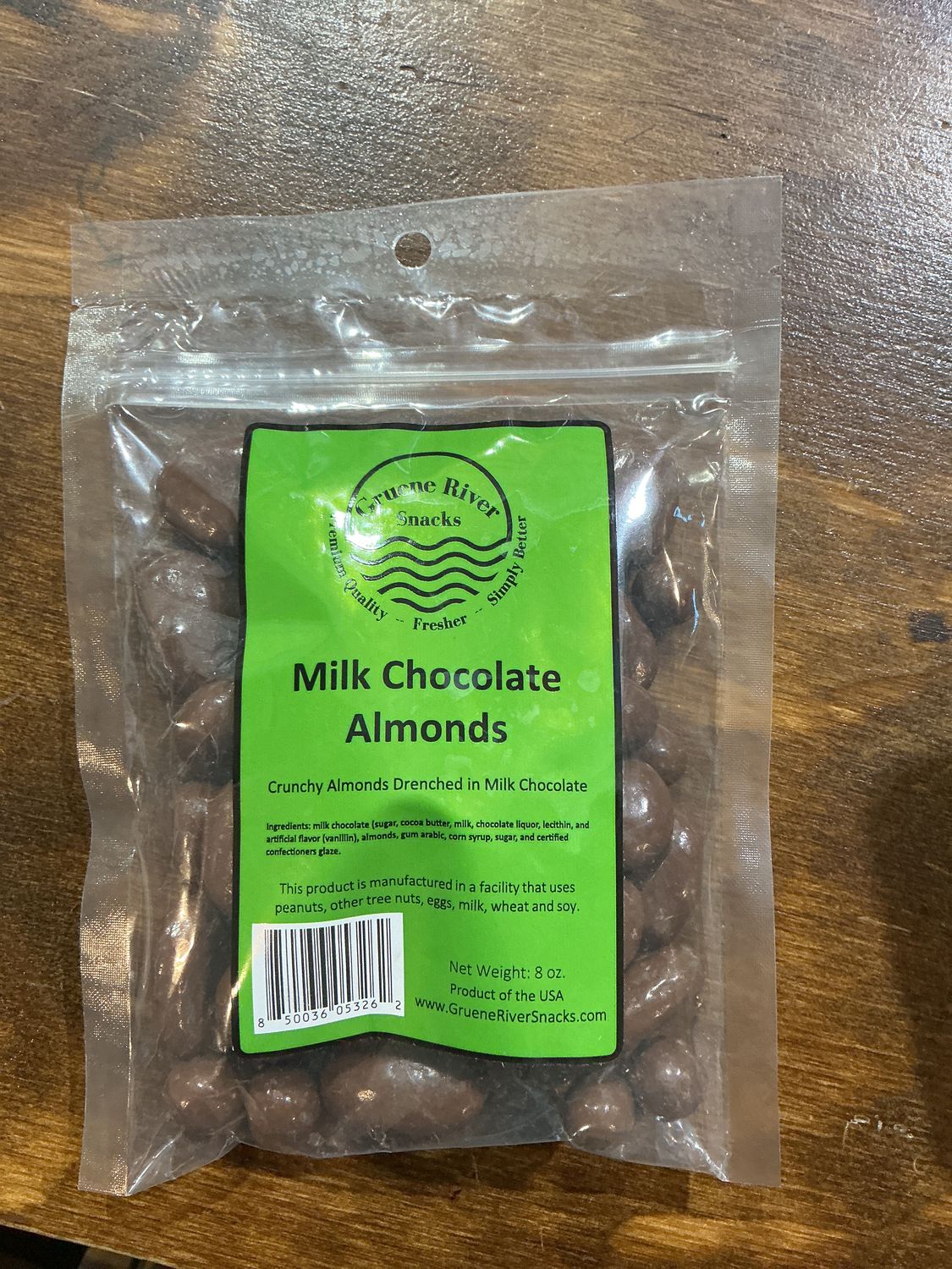 Milk Chocolate Almonds 8oz