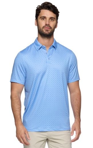 MONTROSE STAR AND DOT PRINT SS PERFORMANCE POLO
