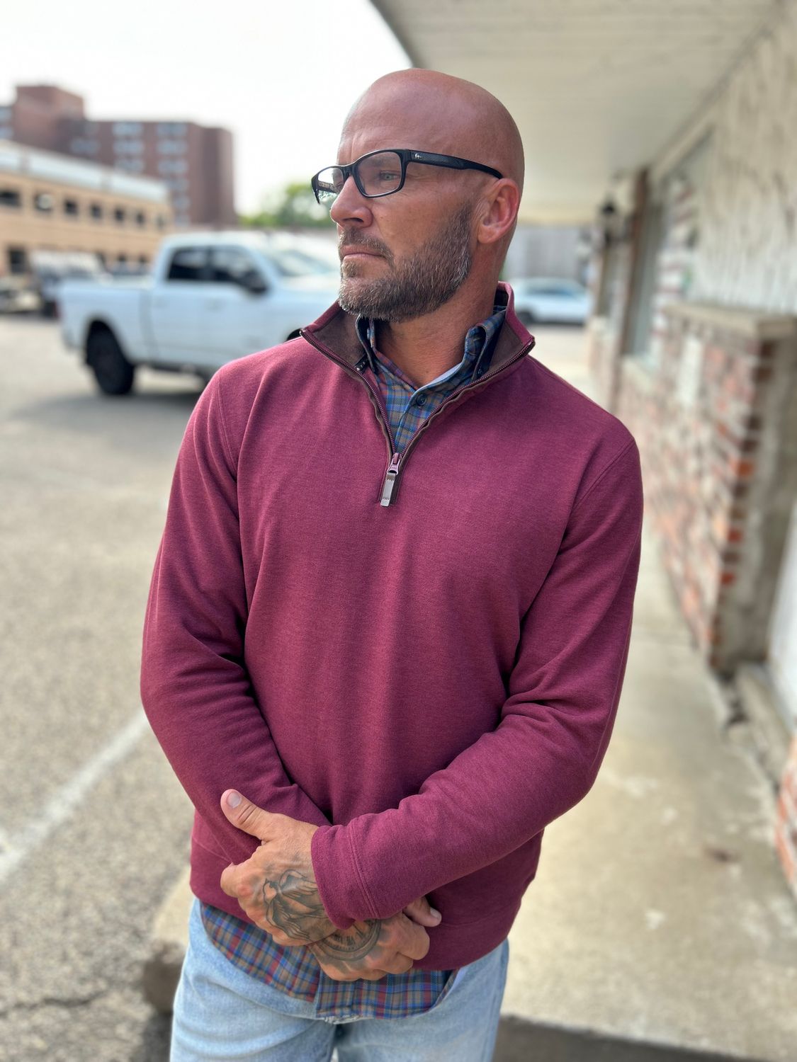 F/X Cashmere Soft 1/4 Zip | Bordeaux