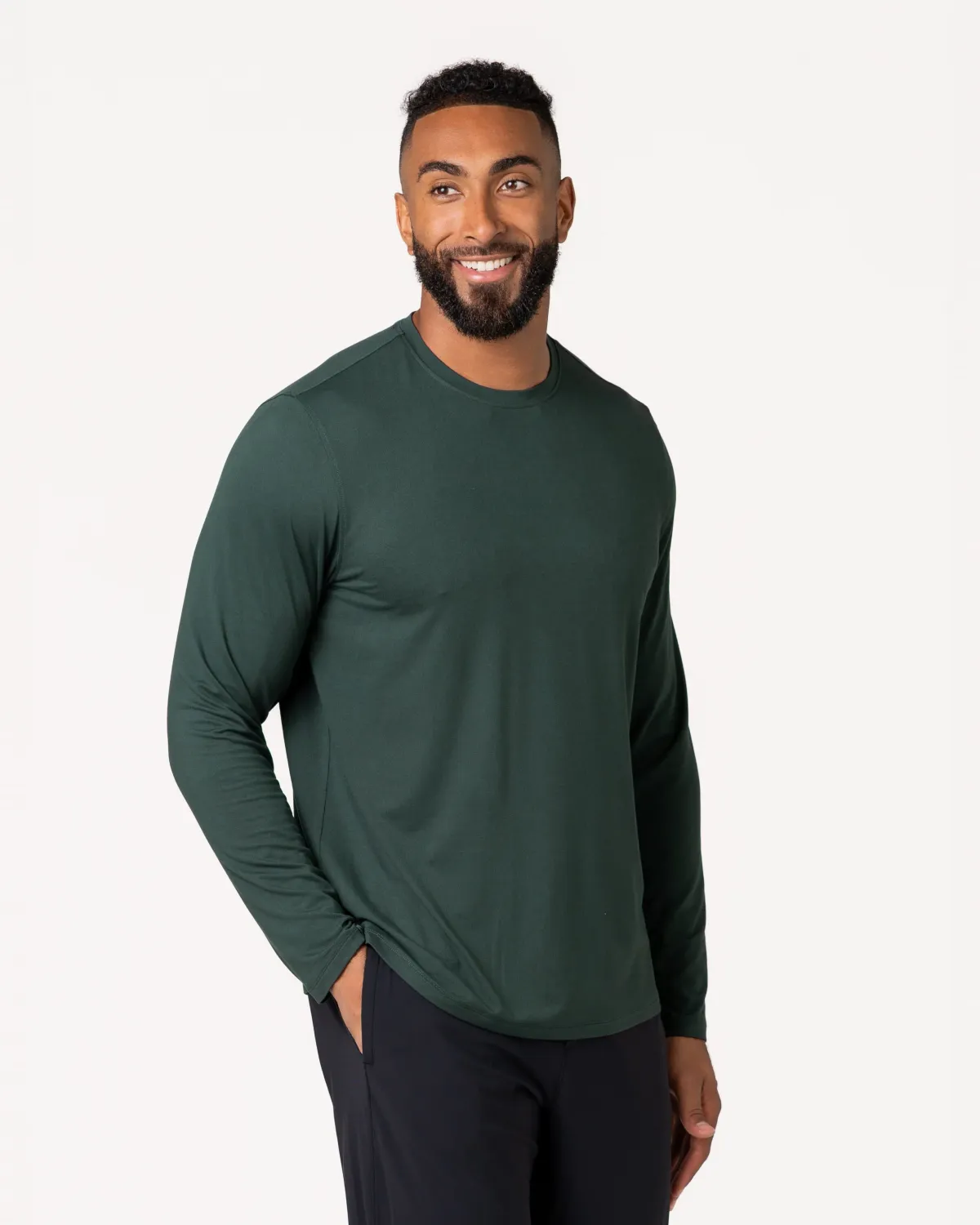 Storm Creek Varsity L/S Tee | Dark Forest