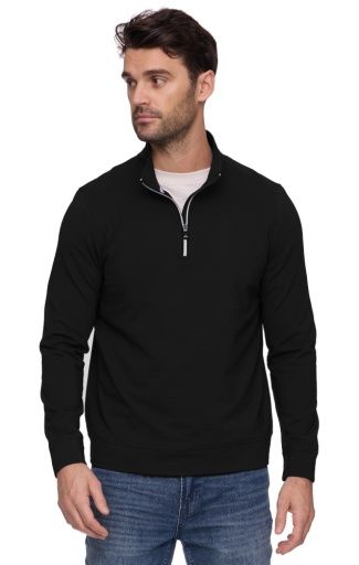 RIDGE STRETCH OTTOMAN 1/4 ZIP MOCK NECK