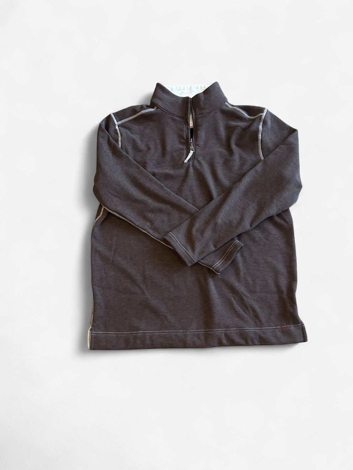 True Grit Pullover 1/4 Zip | Brown, Size: M