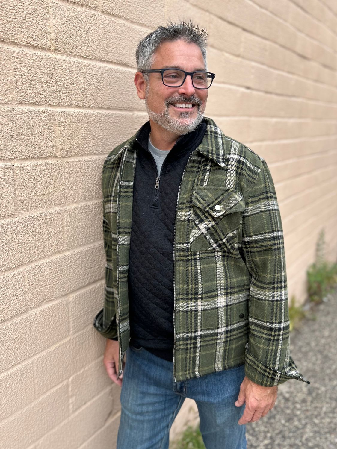 men's flap pkt zip jacket