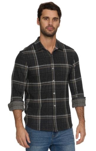WADLEY LS HERO KNIT FLANNEL, Size: M