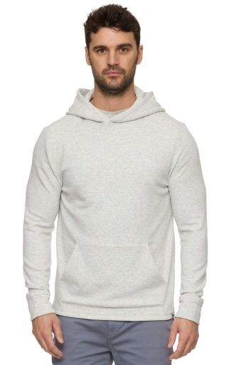 NEWTON FLEECE HOODIE, Colour: grey heather, Size: M