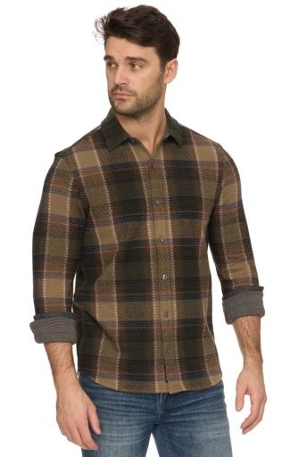 CROWLEY LS HERO KNIT FLANNEL, Size: M