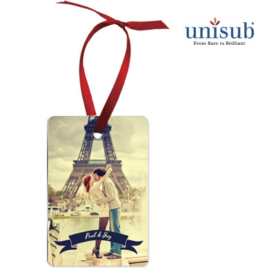 2&quot; X 3&quot; Rectangle Two Sided Portrait Ornament