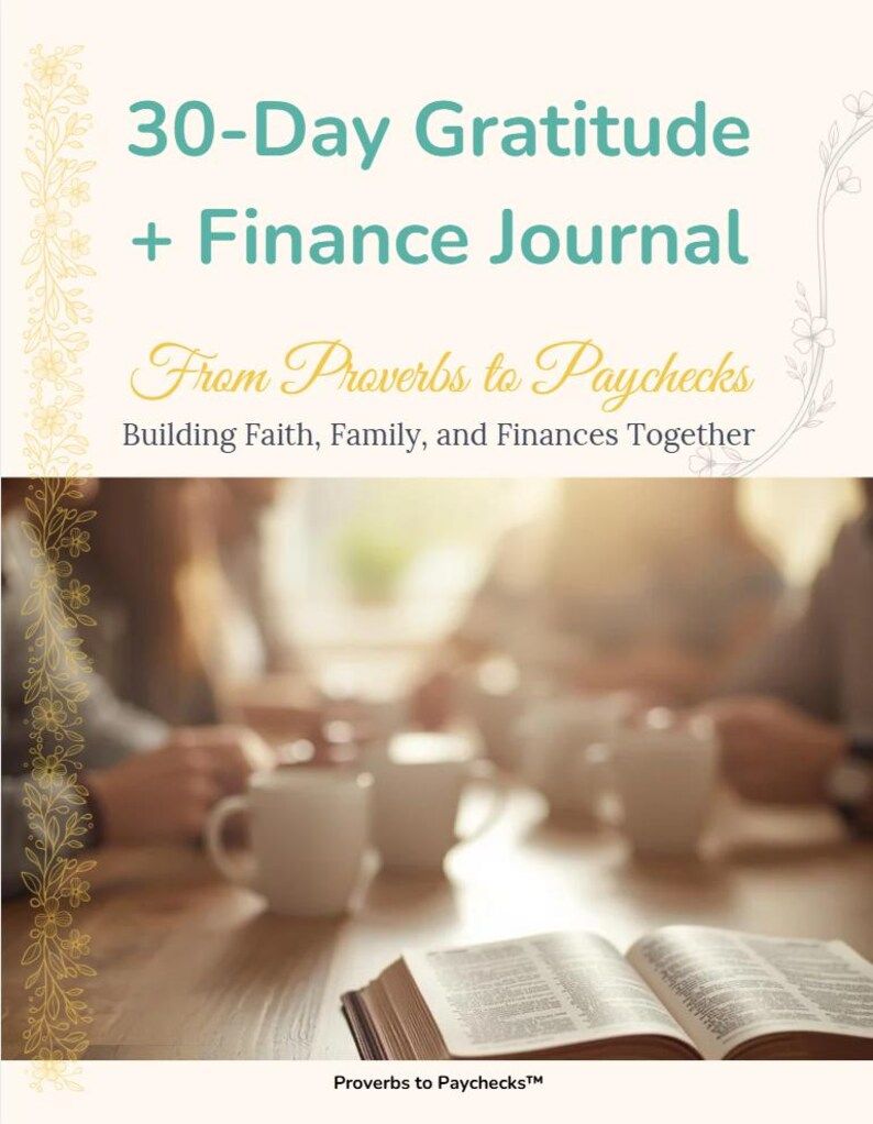 Proverbs to Paychecks 30 Day Stewardship Journal