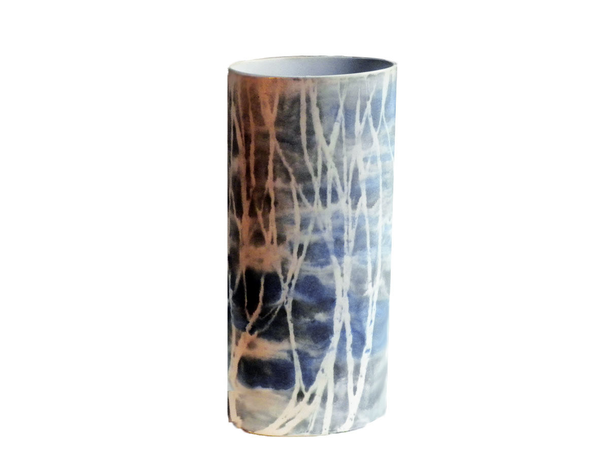 Vintage Prototype of 49 Vase done in Blue Gray Birch by Brenda