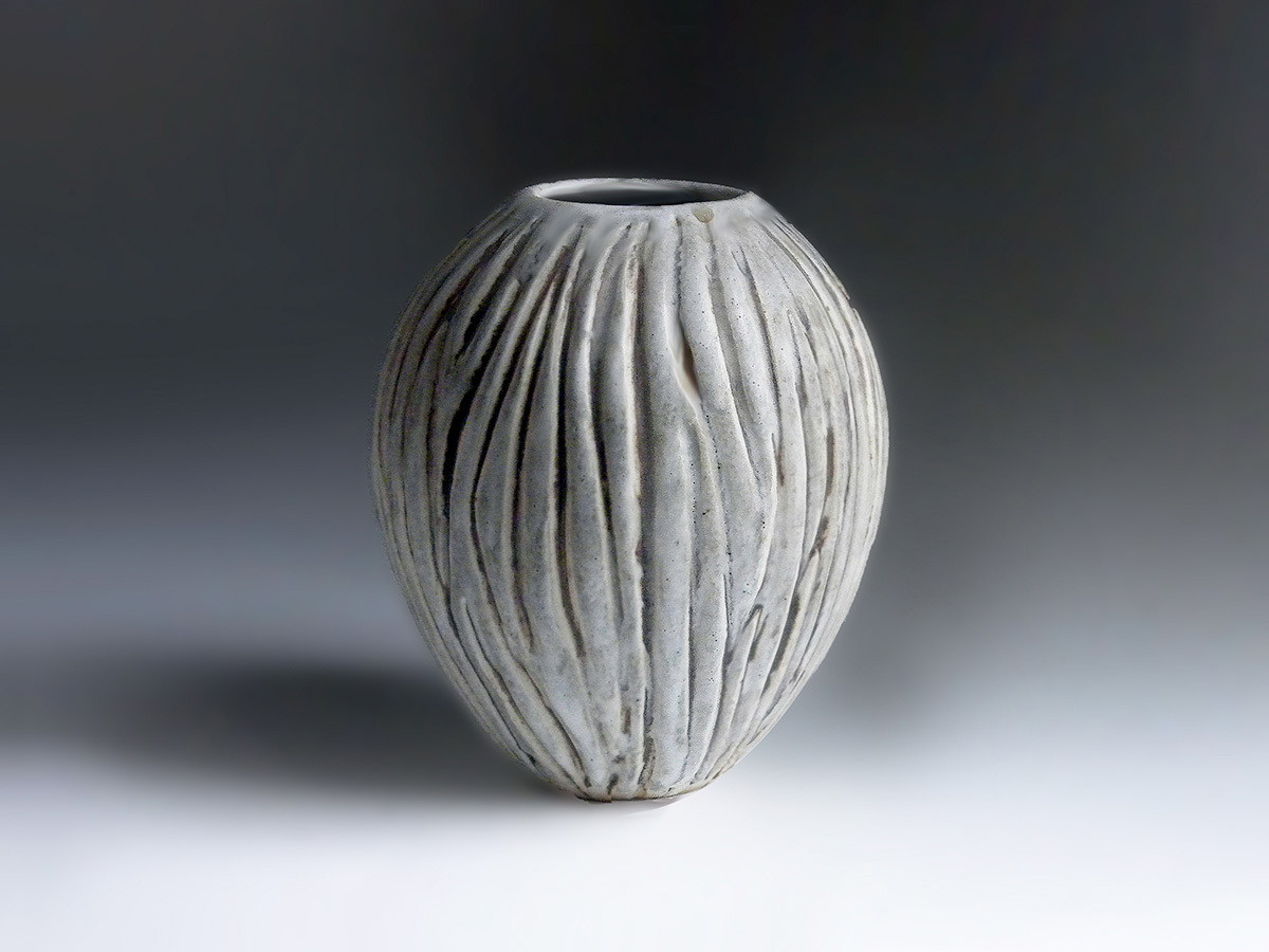 Vintage Caved Vase by Weston Neil Andersen