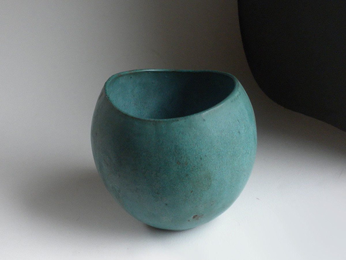One of a Kind Prototype Vase in Verdigris by Weston Neil Andersen
