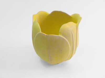 Tulip Vase in Rare Yellow Glaze