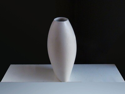 Cycladic Vase Reversed, White