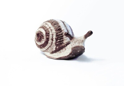 Snail. large  Vintage Prototype in Natural Brown Stripe
