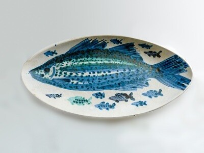 One of a Kind Vintage Family of Fish Platter by Brends