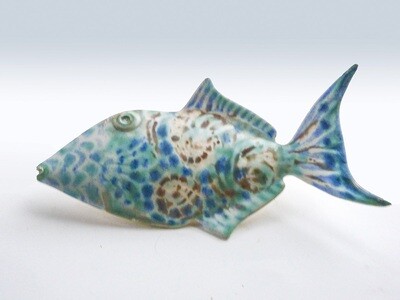 Vintage Tropical Fish Hand Decorated