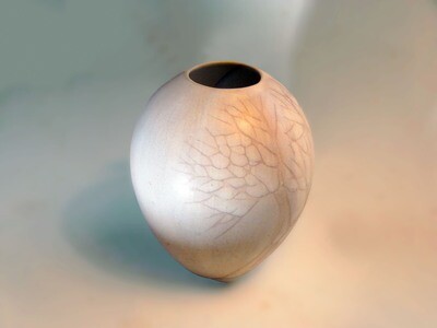 Egg Form Vase Lavander Tree V632