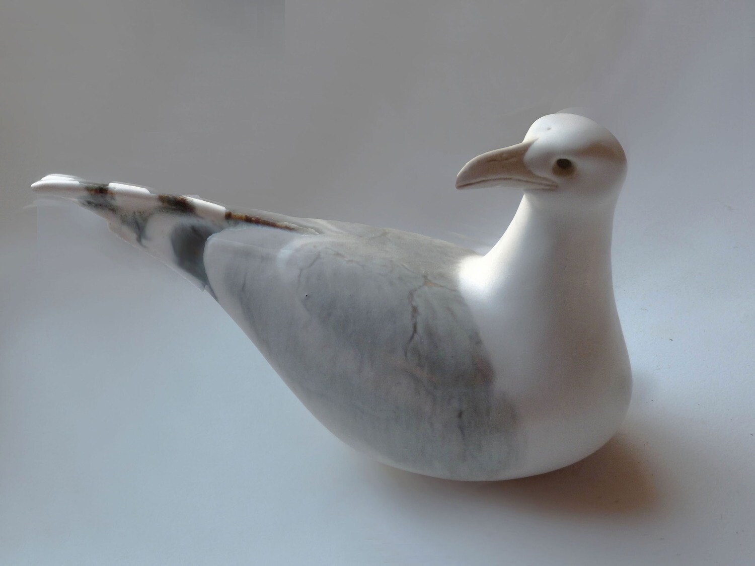 Turned Sea Gull. eight inches long Vintage