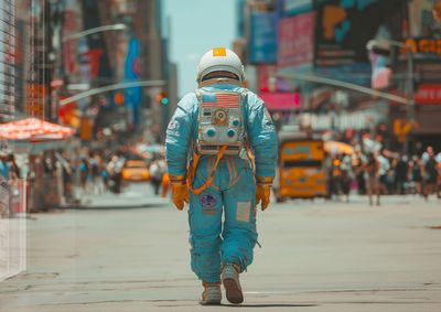 Blue Astronaut