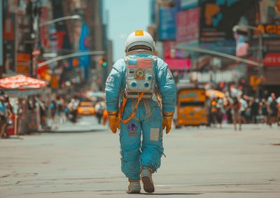 Blue Astronaut
