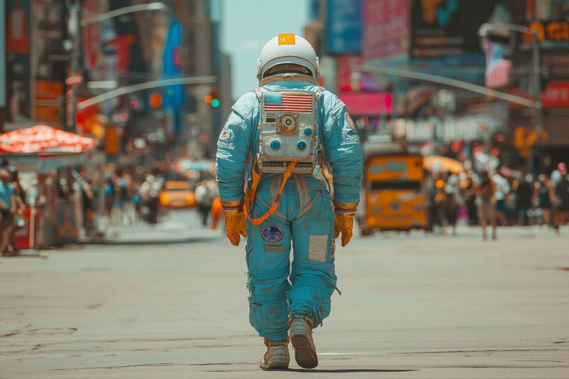 Blue Astronaut