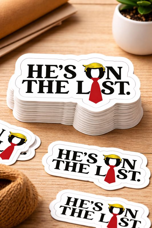 He's on the List Sticker Pack