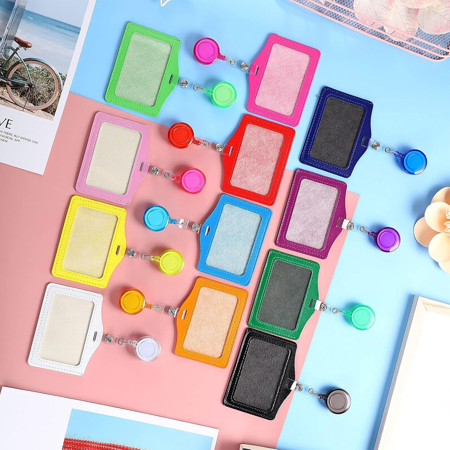 RETRACTABLE BADGE REEL (HORIZONTAL) - ASSORTED