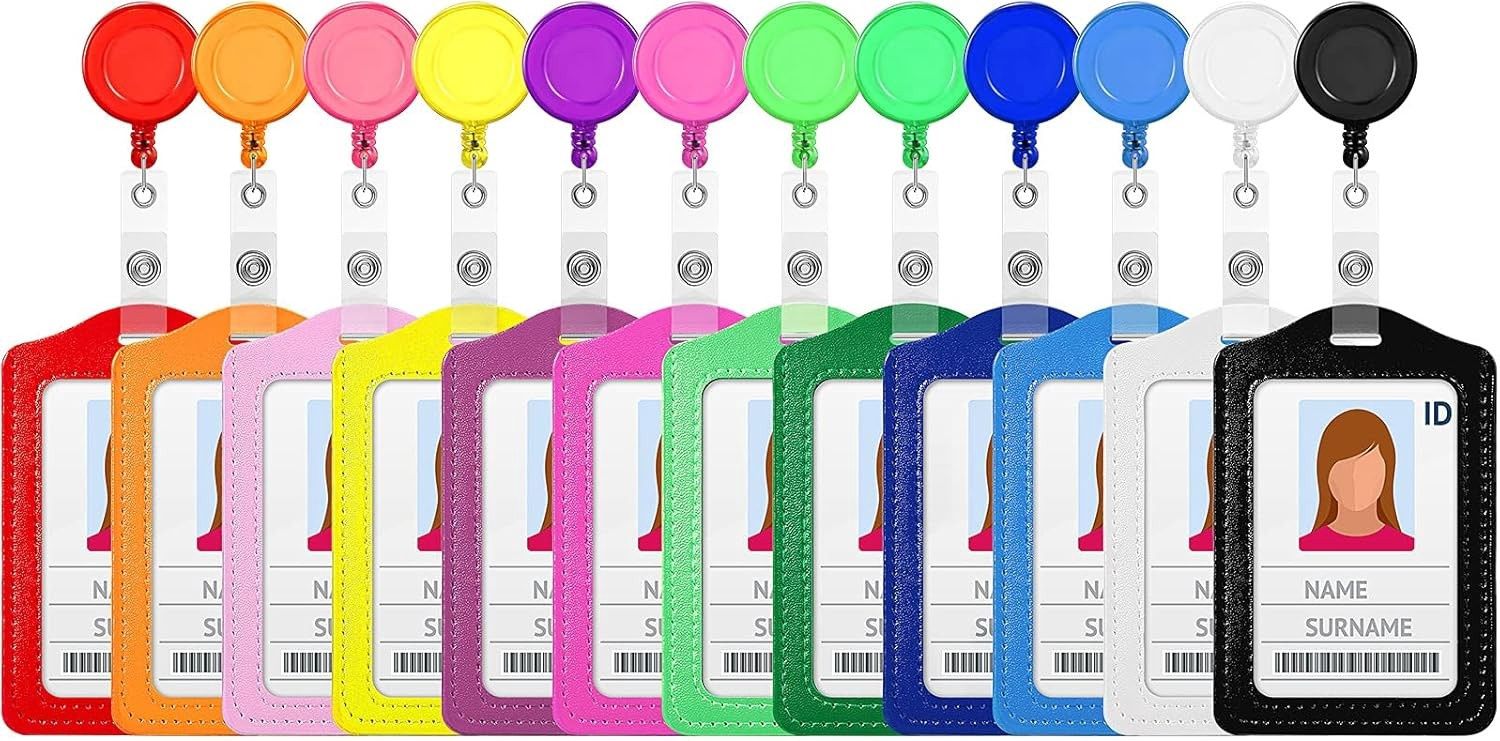 RETRACTABLE BADGE REEL (VERTICAL) - ASSORTED