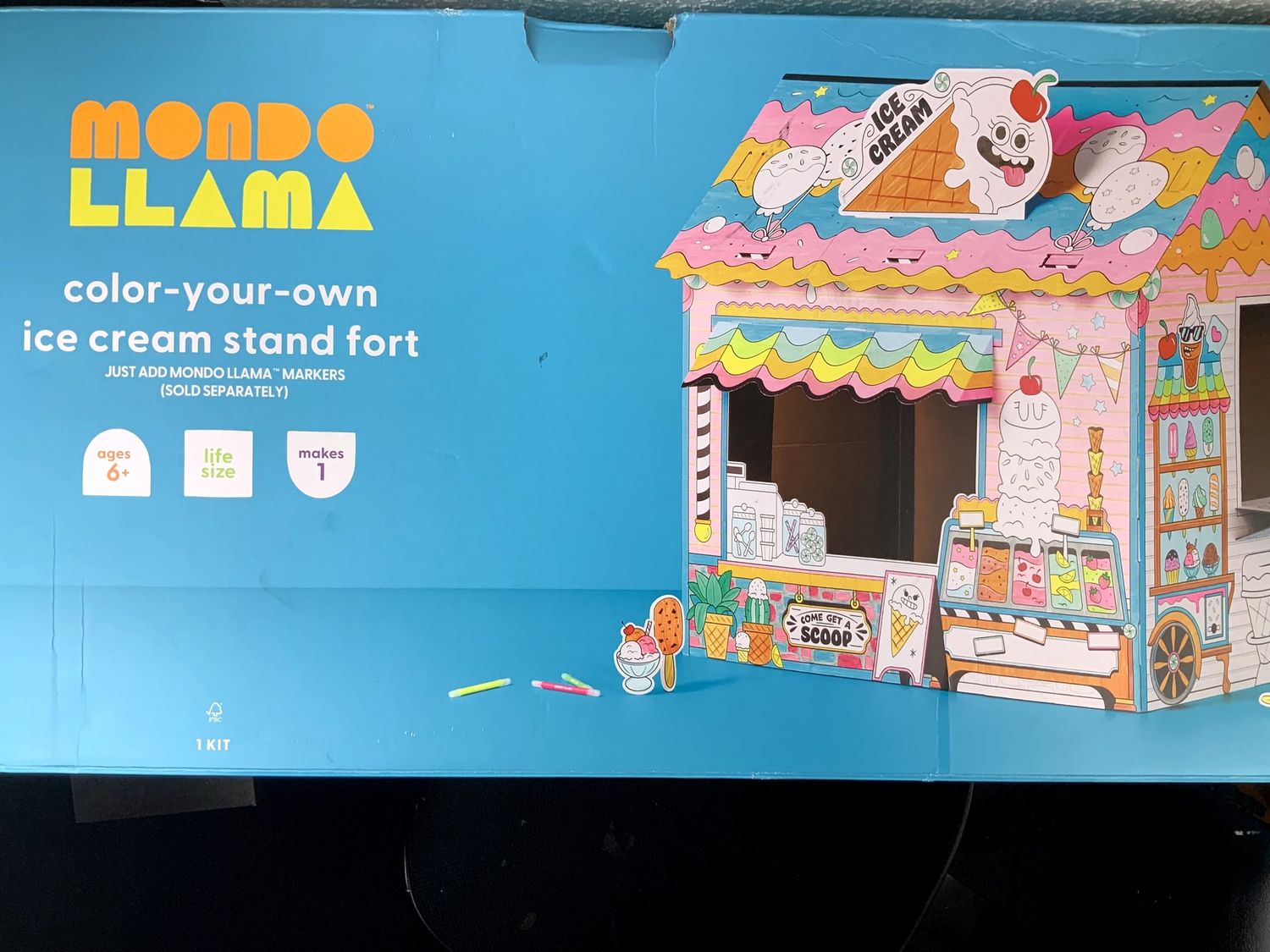 Color Ice Cream Stand