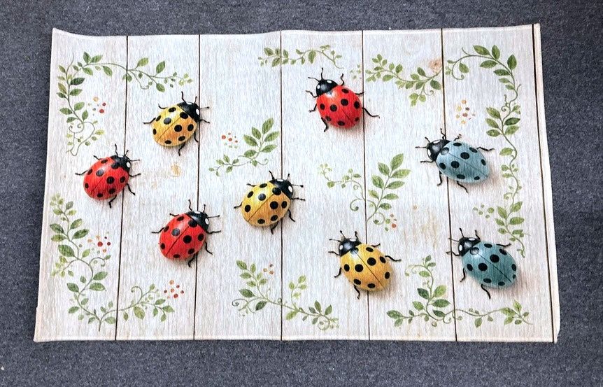 Ladybugs &amp; Leaves Area Rug