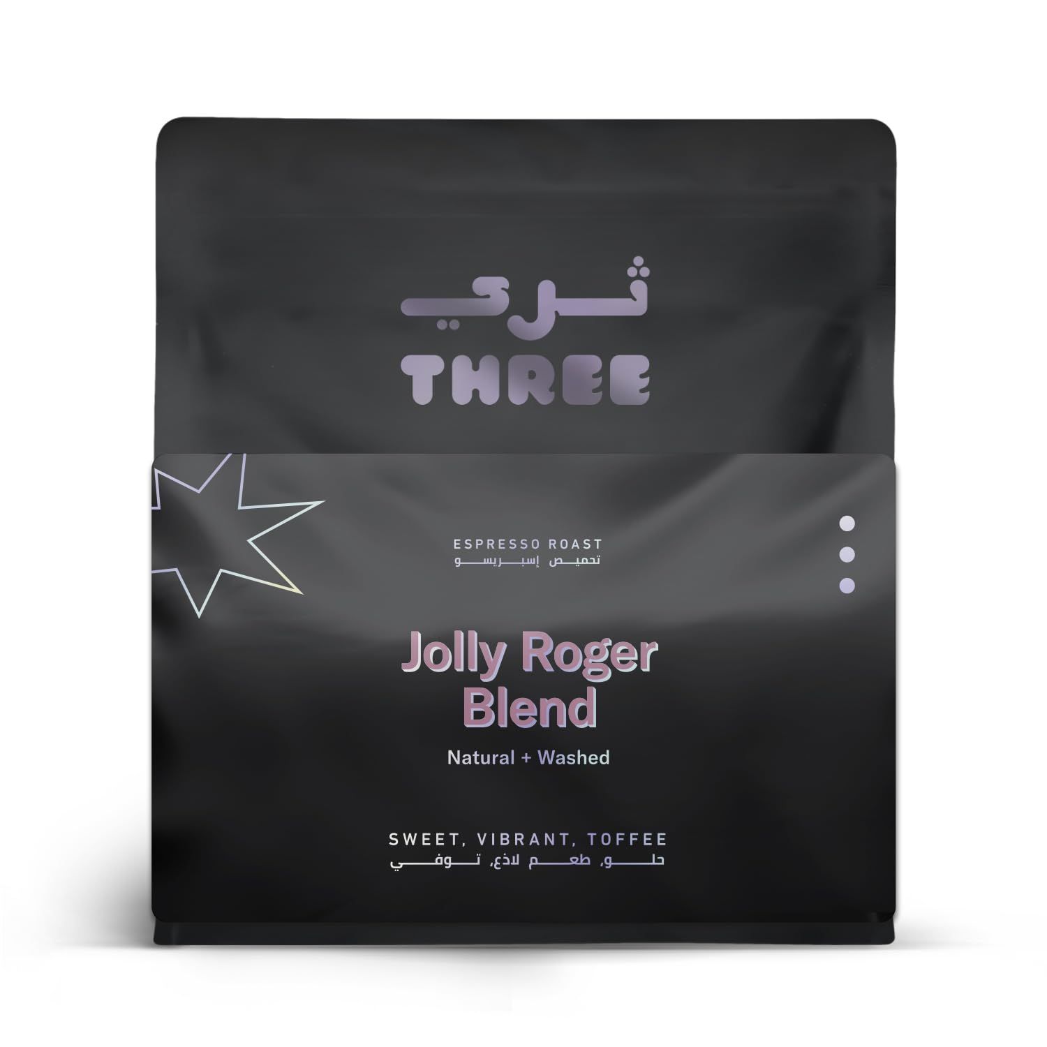 SPECIALTY THREE COFFEE ROASTERS Jolly Roger Blend – Milk‑Focused Seasonal Espresso, Ethiopia + Braz…