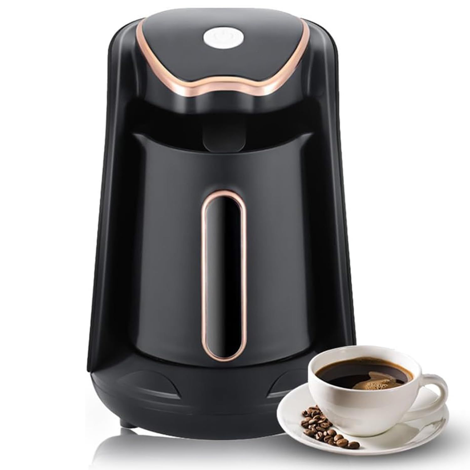 Electric Turkish Coffee Maker Machine with 250ml/1 Cup Coffee Pot Single Serve Espresso Maker 600W …