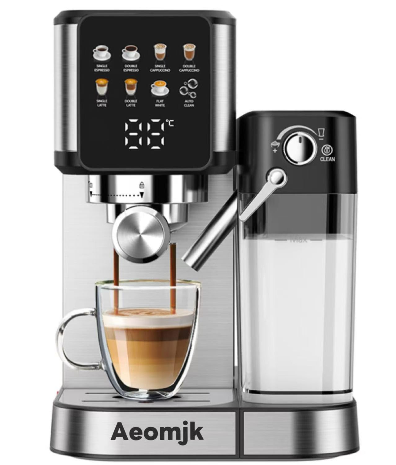Wtrtr One-Touch CoffeeHouse Coffee Machine,Espresso, Cappuccino &amp; Latte Maker,Automatic Milk Frothe…