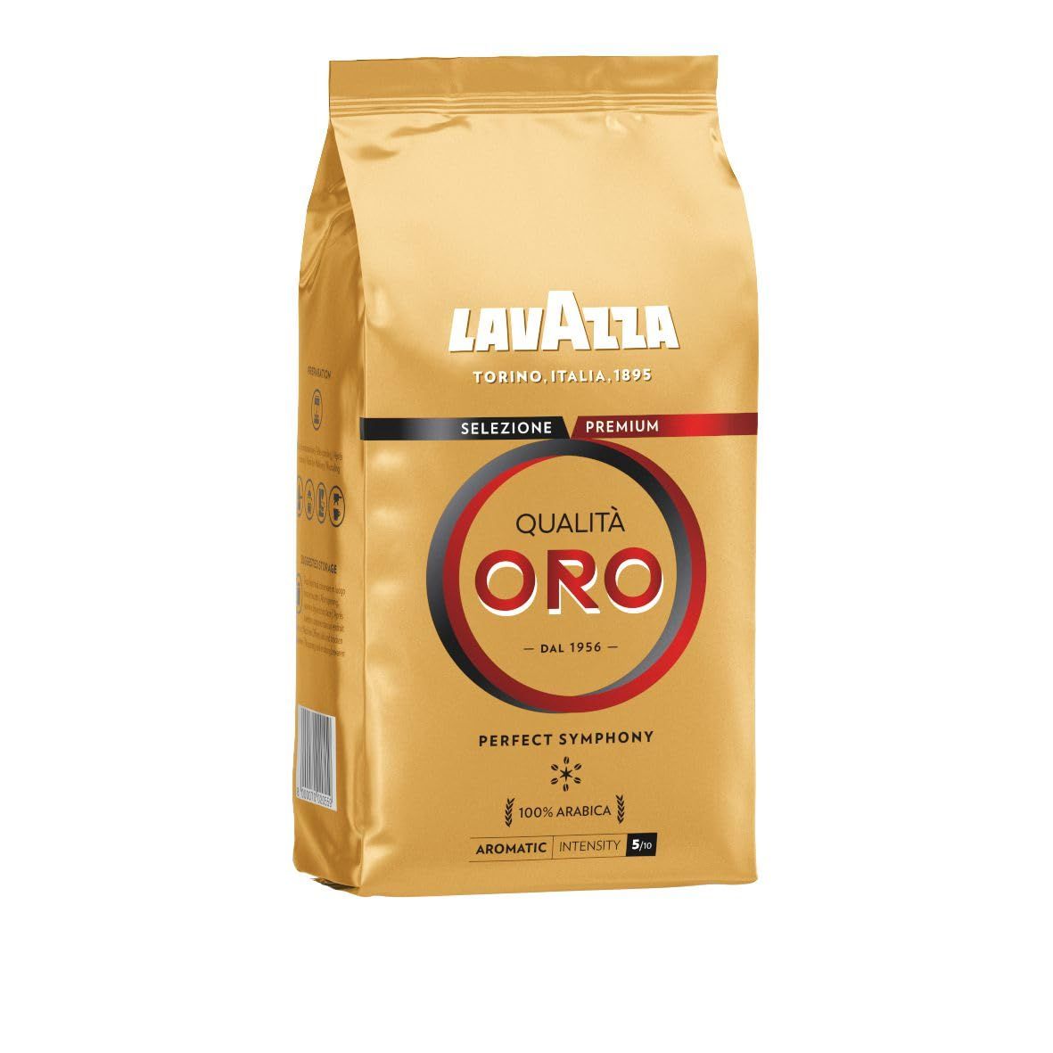 Lavazza Qualità Oro Whole Bean Coffee, 1kg – 100% Arabica Premium Italian Blend, Medium Roast, Smoo…
