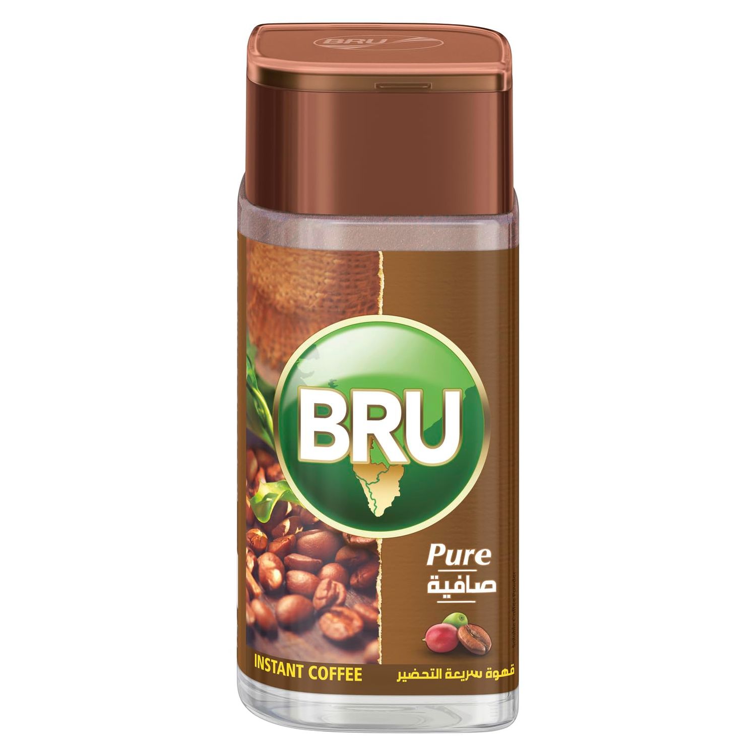 BRU Pure | Rich Taste &amp; Aroma| 100% Pure | Made With Premium Roasted Coffee Beans| Ready-to-make Ho…