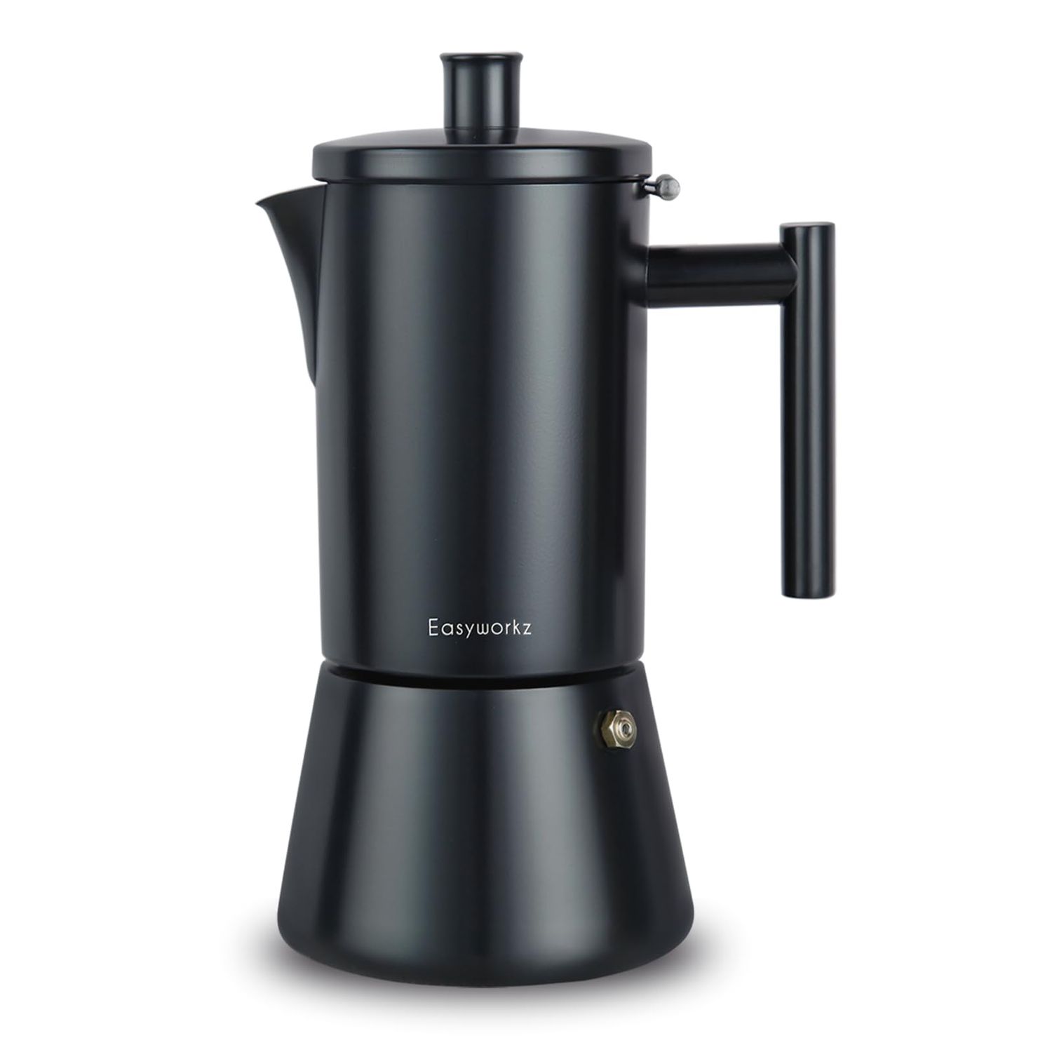 Easyworkz Diego Stovetop Espresso Maker Stainless Steel Italian Coffee Machine Maker 6Cup 300ml Mok…