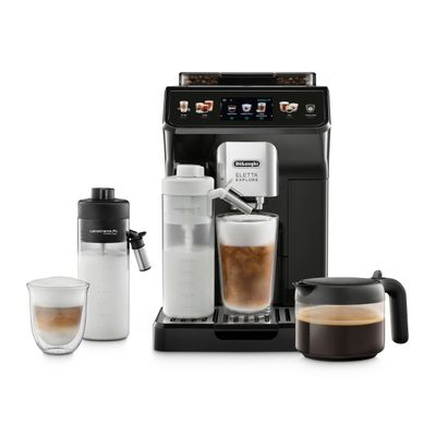 De'Longhi Eletta Explore ECAM452.57.G, Barista Coffee Machine with Milk Frothing Nozzle, Espresso M…