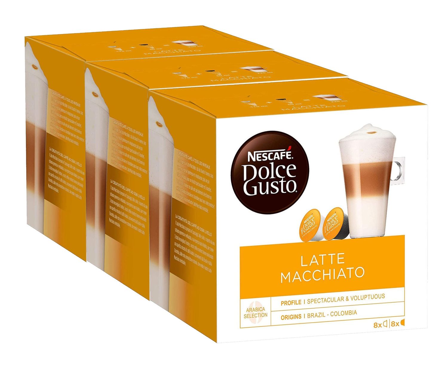 NESCAFÉ Dolce Gusto Latte Macchiato Coffee Capsules (Pack of 3)