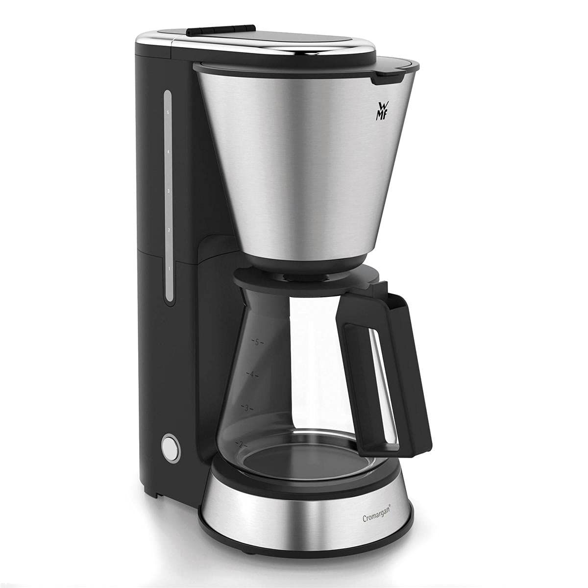 WMF KITCHENminis Glass coffee maker, Capacity 1-5 cups, Cromargan 18/10 stainless steel coating, Re…