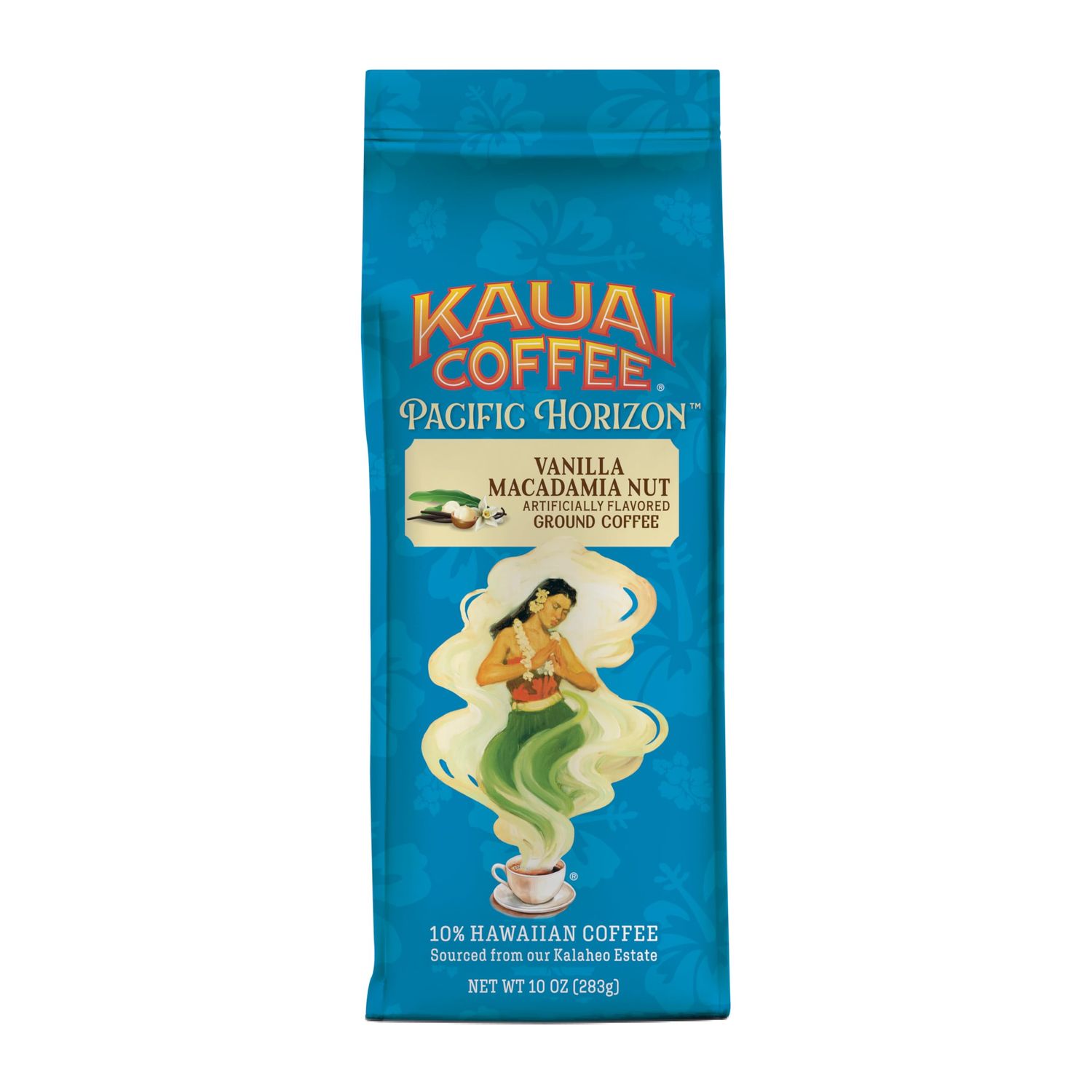 KAUAI COFFEE Hawaiian Ground , Vanilla Macadamia Nut Flavor - Gourmet Arabica From Hawaii's Largest…