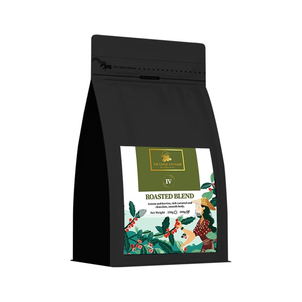 The Caphe Vietnam Velvet Roast Coffee – Arabica &amp; Robusta Blend (Ground) 1KG | Medium Roast, Balanc…